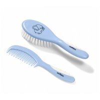 BABYONO Szczoteczka i grzebień do włosów dla dzieci i niemowląt 570/04 niebieski