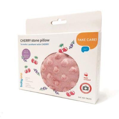 BABYONO Termofor z pestkami wiśni CHERRY 796/01 Różowy