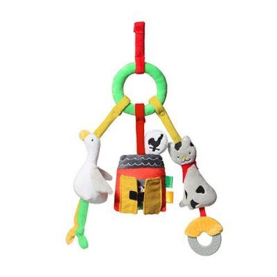 BABYONO Zabawka edukacyjna - zawieszka do wózka ON THE FARM, 1 szt.