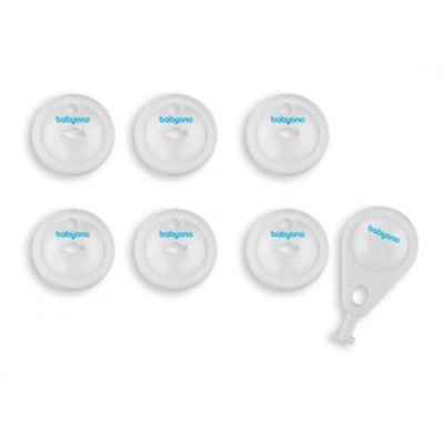 BabyOno Zabezpieczenia do mebli Bezpieczny Dom Gniazdka elektryczne (950) - 6 sztuk