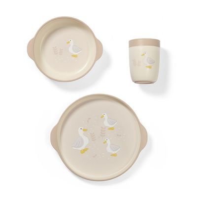 Babyono Zestaw naczyń dla dzieci Farmer, 3 szt.