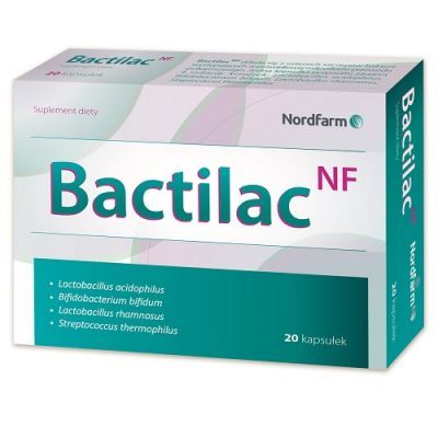 BACTILAC NF 20 kapsułek, na florę bakteryjną jelit