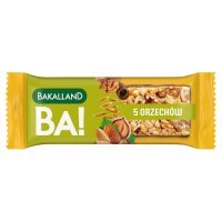 BAKALLAND BA! Baton 5 orzechów, 40g