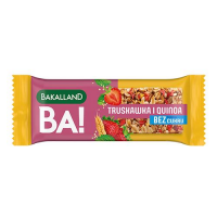 BAKALLAND BA! Baton 5 zbóż Truskawka i Quinoa zero cukru, 30g