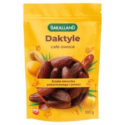 Bakalland Daktyle całe owoce, 100 g
