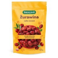 Bakalland Żurawina całe owoce, 100 g