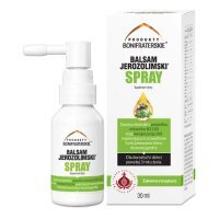 BALSAM JEROZOLIMSKI Ziołowy spray na gardło naturalny z propolisem 30 ml