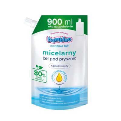 BAMBINO Rodzina Żel pod prysznic Micelarny refill, 900ml