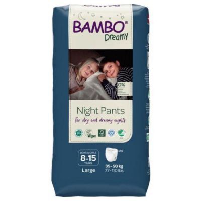 BAMBO Dreamy Night Pants BOYS&GIRLS 8-15 lat (L 35-50 kg) Pieluszki, 10 szt.