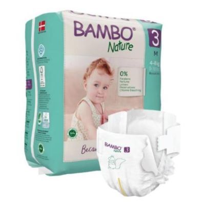 BAMBO Nature 3 (M 4-8kg) Pieluszki, 28 szt.