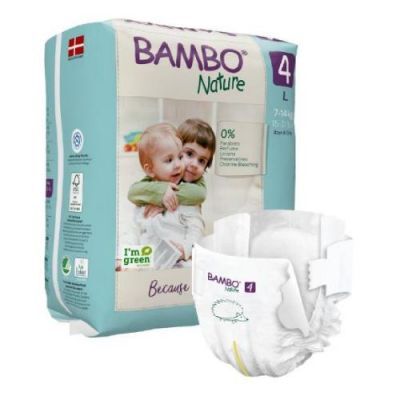 BAMBO Nature 4 (L 7-14kg) Pieluszki, 24 szt.