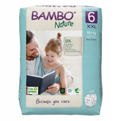 BAMBO Nature 6 (XXL 16+kg) Pieluszki, 20 szt.