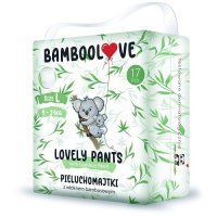 BAMBOOLOVE Pieluchomajtki jednorazowe LOVELY PANTS L (9-14 kg) 17 sztuk