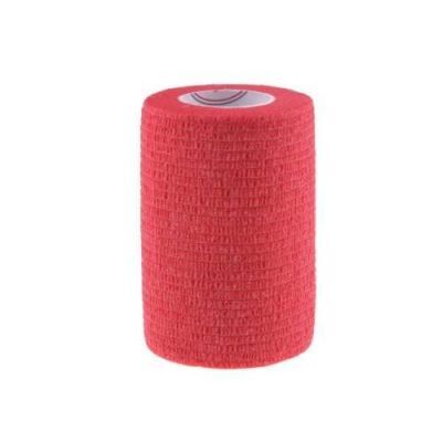 Bandaż kohezyjny 7.5cm x 4.5m, czerwony