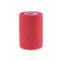 Bandaż kohezyjny 7.5cm x 4.5m, czerwony