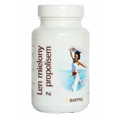 BARTPOL Len mielony z propolisem, 60 kaps.
