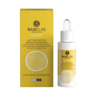BASICLAB Esteticus Antyoksydacyjne serum regenerujące Odżywienie i Wygładzenie, 15ml