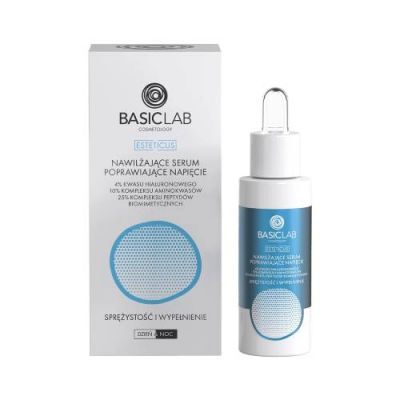 BASICLAB Esteticus Nawilżające serum poprawiające napięcie Sprężystość i Wypełnienie, 30ml
