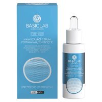 BASICLAB Nawilżające serum poprawiające napięcie 3% kwasu hialuronowego, 5% kompleksu aminokwasów i 15% kompleksu peptydów biomimetycznych, 30 ml