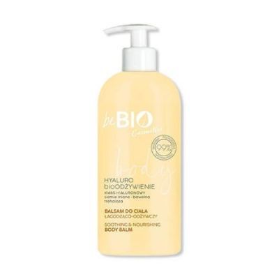 BE BIO EWA CHODAKOWSKA Naturalny balsam do ciała z kwasem hialuronowym, siemieniem lnianym, bawełną, trehalozą, 350ml