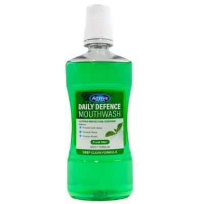 Beauty Formulas Daily Defence Świeża Mięta Płyn do płukania jamy ustnej, 500 ml
