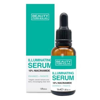 BEAUTY FORMULAS Illuminating Serum rozświetlające do twarzy 10% Niacinamide, 30ml