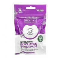 BEAUTY FORMULAS Złuszczające płatki do oczyszczania twarzy Kwas glikolowy i Arbuz, 30szt.