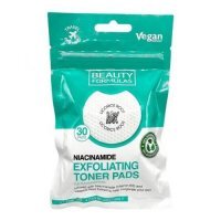 BEAUTY FORMULAS Złuszczające płatki do oczyszczania twarzy Niacynamid i Lukrecja, 30szt.