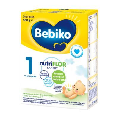 Bebiko 1 NutriFlor Expert Mleko początkowe dla niemowląt od urodzenia, 550 g