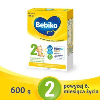 Bebiko 2 NUTRIflor Expert Mleko następne dla niemowląt powyżej 6. miesiąca życia, 600g