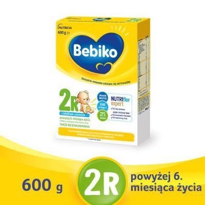 Bebiko 2R NUTRIflor Expert Mleko następne dla niemowląt powyżej 6. miesiąca życia, 600g KRÓTKA DATA 05.01.2025