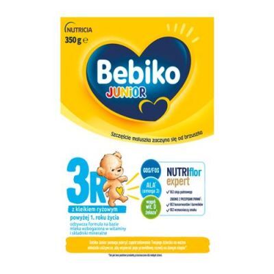 Bebiko Junior 3R Odżywcza formuła na bazie mleka dla dzieci powyżej 1. roku życia, 350g