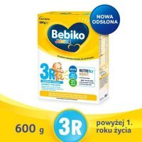 Bebiko Junior 3R Odżywcza formuła na bazie mleka dla dzieci powyżej 1. roku życia, 600g KRÓTKA DATA 18.01.2025