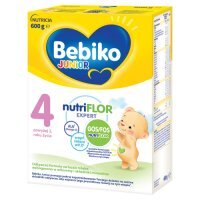 Bebiko Junior 4 NUTRIflor Expert Odżywcza formuła na bazie mleka dla dzieci powyżej 2. roku życia, 600g