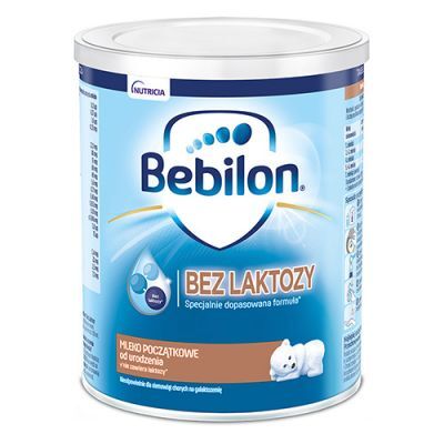 BEBILON Bez laktozy Mleko początkowe od urodzenia, 400g