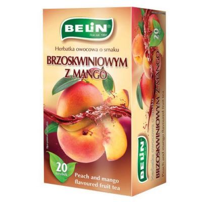 BELIN Brzoskwinia z mango herbatka owocowa, 20 torebek