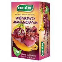 Belin Herbata owocowa o smaku wiśniowo-bananowym, 20 x 2 g