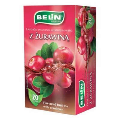 BELIN Herbata owocowa z żurawiną - 20 torebek