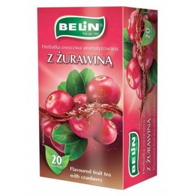 BELIN Herbata owocowa z żurawiną - 20 torebek