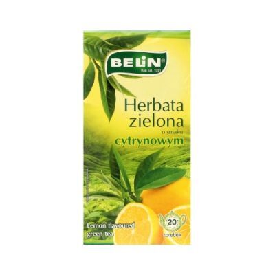 BELIN Herbata zielona cytryna, 20 torebek