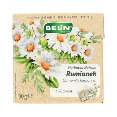 BELIN Herbatka ziołowa Rumianek (piramidki), 20 torebek