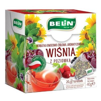 Belin Wiśnia z poziomką, 20 torebek