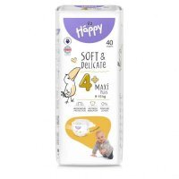 Bella Baby Happy Soft &amp; Delicate Maxi Plus 4+ Pieluszki 9-15kg, 40szt.