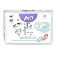 Bella Baby Happy Soft &amp; Delicate Newborn 1 Pieluszki 2-5kg, 42szt.