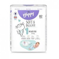 Bella Baby Happy Soft &amp; Delicate Newborn 1 Pieluszki 2-5kg, 82szt.