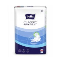 BELLA CLASSIC NOVA Podpaski ze skrzydełkami maxi, 18 sztuk