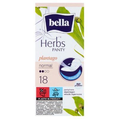 BELLA Herbs Panty Plantago Normal Wkładki higieniczne, 18szt.