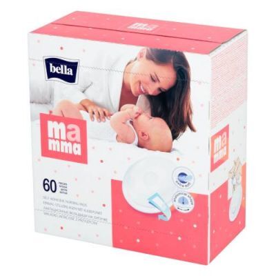 BELLA MAMMA Wkładki laktacyjne z przylepcem, 60szt.