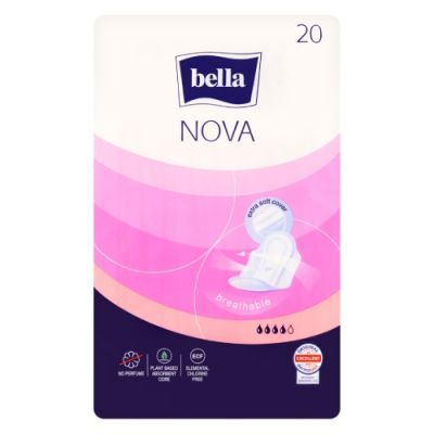 BELLA NOVA Podpaski higieniczne ze skrzydełkami, 20 sztuk