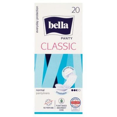 BELLA PANTY CLASSIC Regular Wkładki higieniczne, 20 sztuk